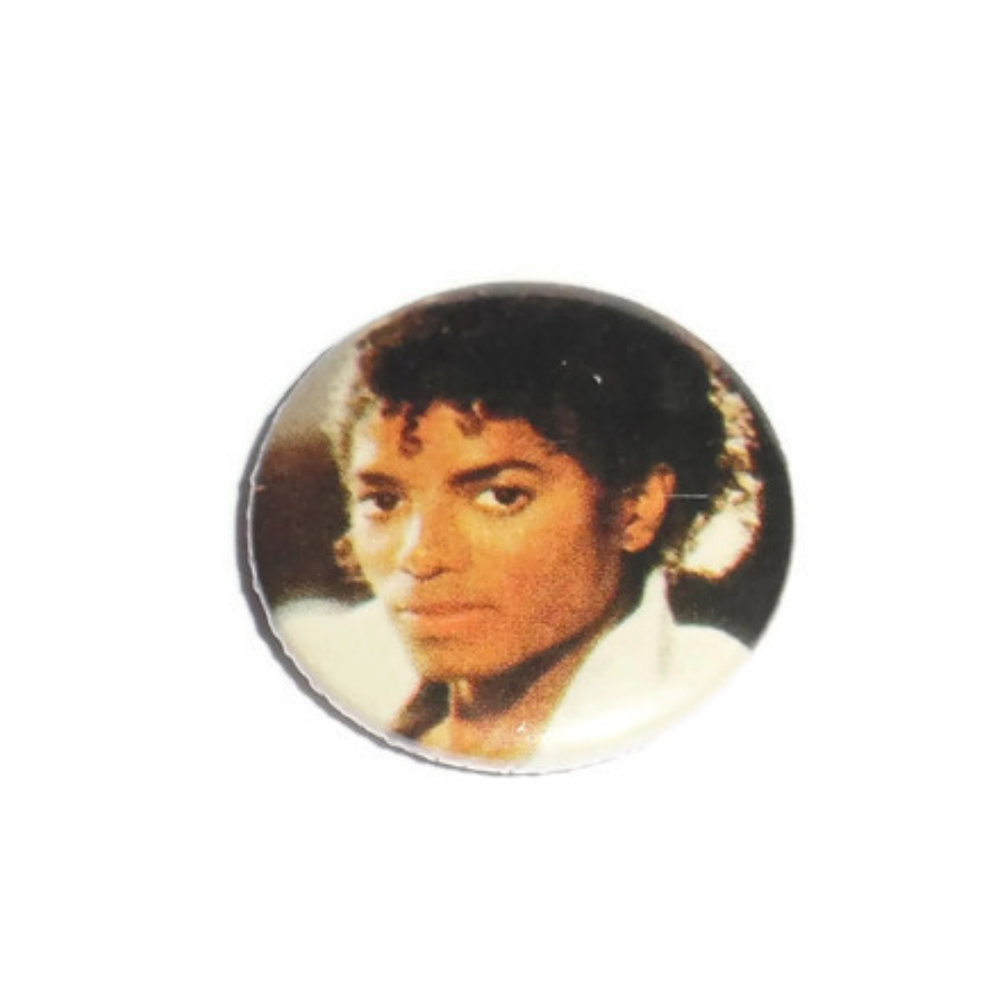 Vintage Michael Jackson Button Pin 80's Thriller